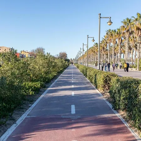 Lägenhet Malvarrosa Arenas I Valencia