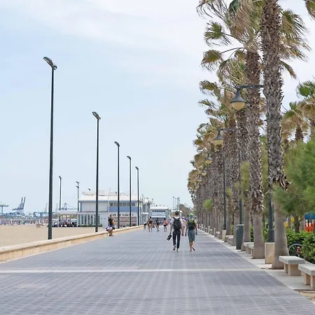 Lägenhet Malvarrosa Arenas I Valencia